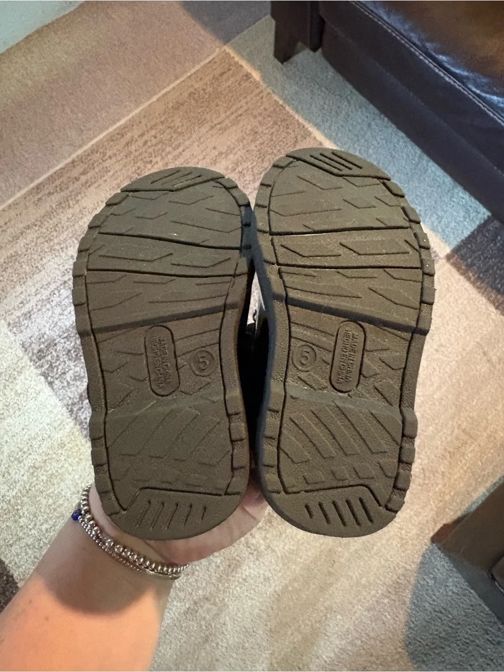 Old Navy Black Patent Mary Jane Shoes with Flower Buckle